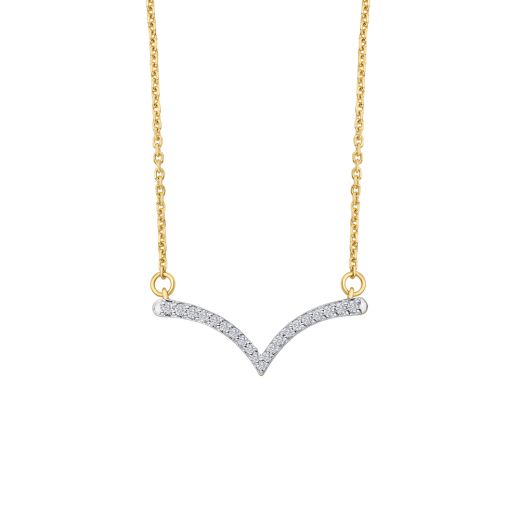 Stunning Yellow Gold and Diamond Necklace