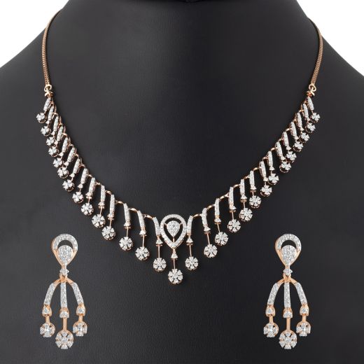 Shimmering Brilliance Diamond Necklace Set