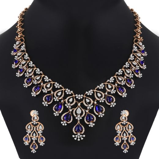 Divine Charm Diamond Necklace Set