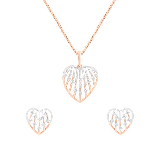 Enchanting Radiance Diamond Pendant Set