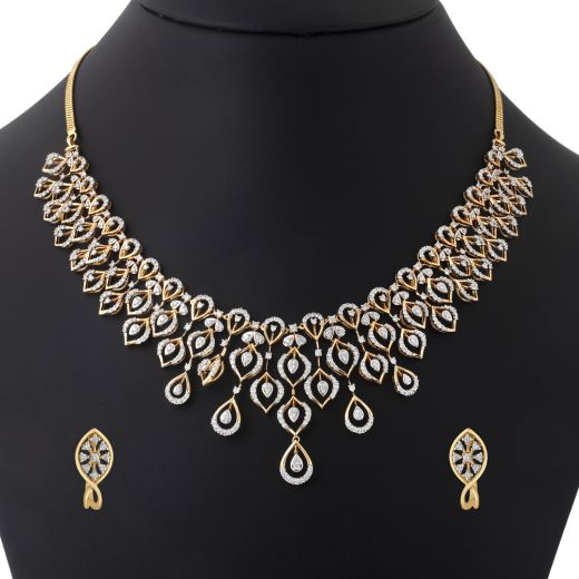 Glistening Brilliance Diamond Necklace Set