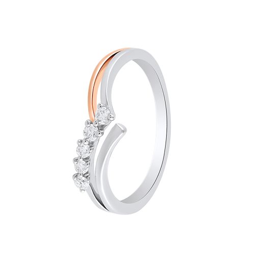 Reliable Diamond Studded Platinum Finger Ring