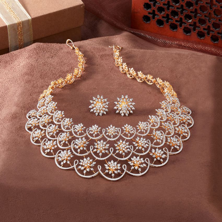 Traditional on sale diamond necklace