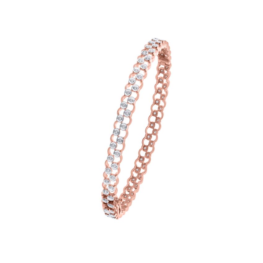 Asymmetrical fancy cut cz tennis bracelet 