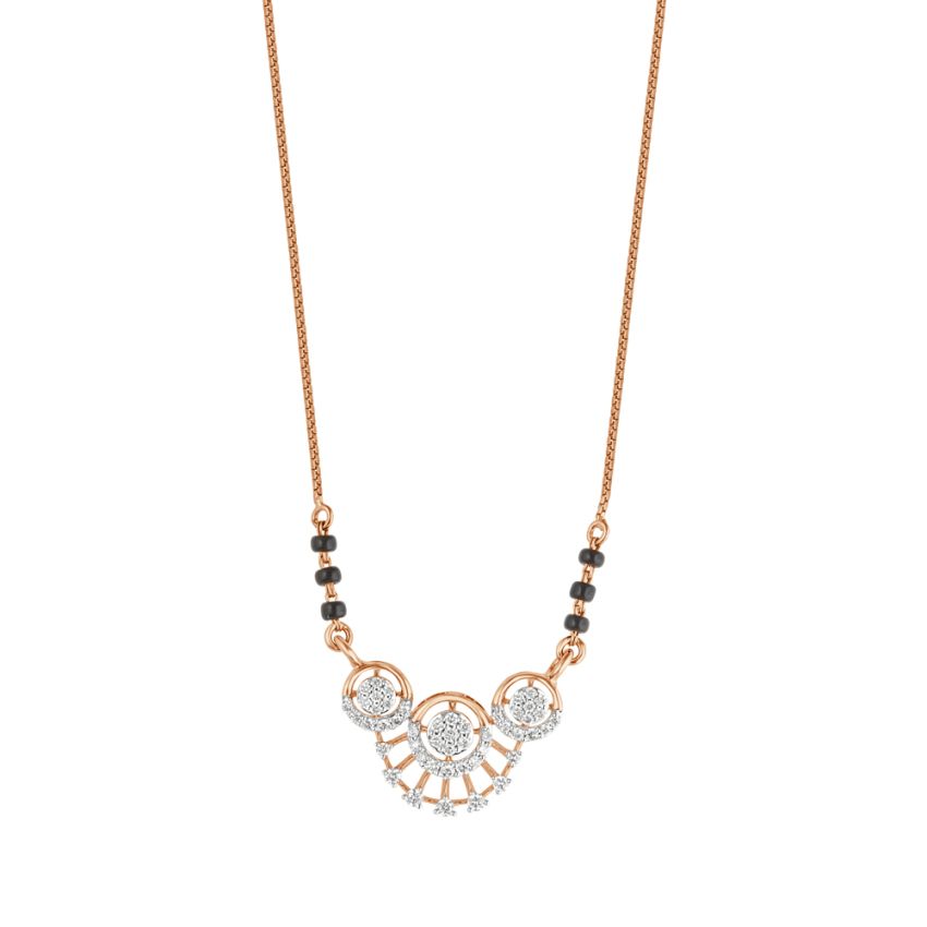 Buy Contemporary Diamond Mangalsutra OMG23024 D400XCB Online at ORRA