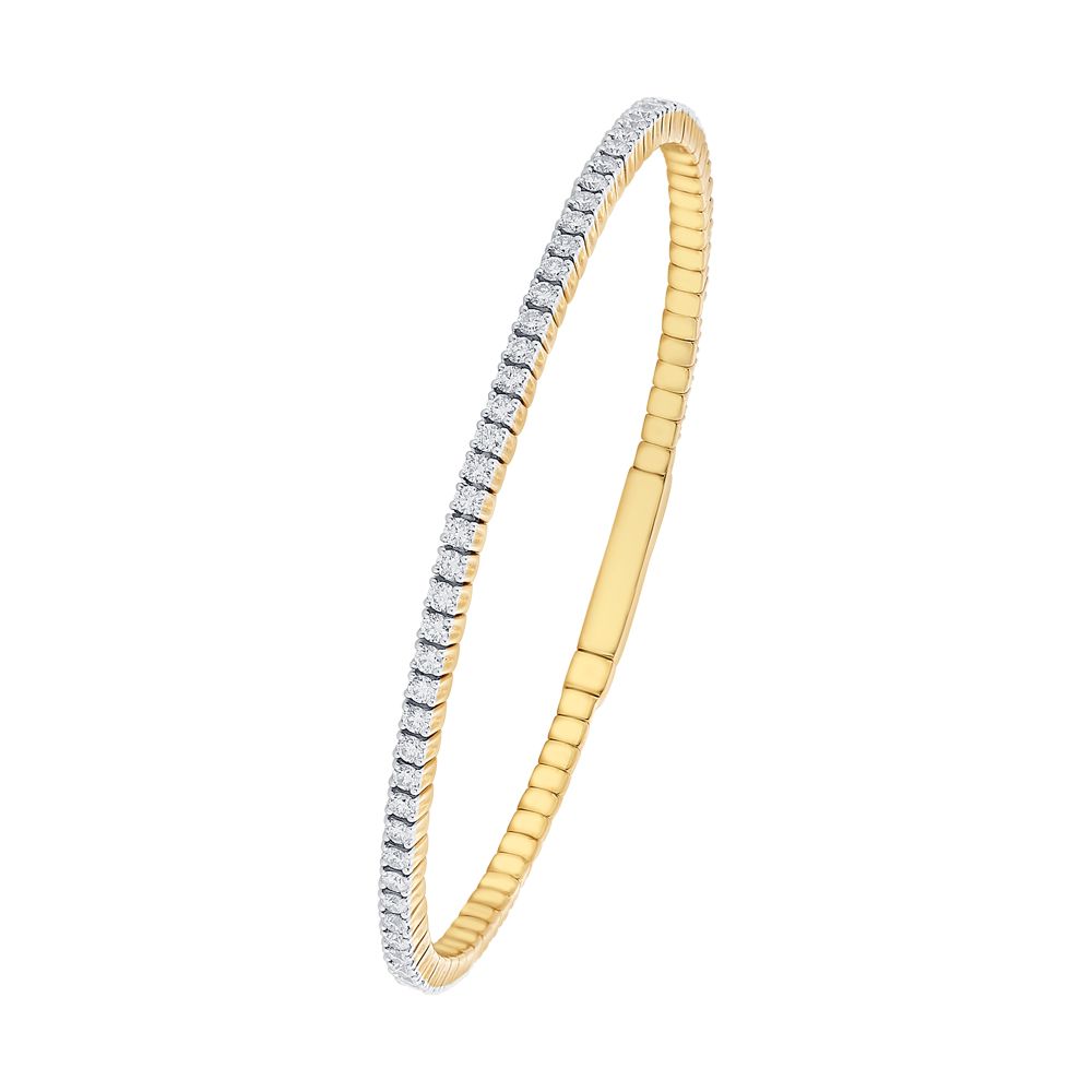 Buy Contemporary Gold and Diamond Bracelet Online | ORRA