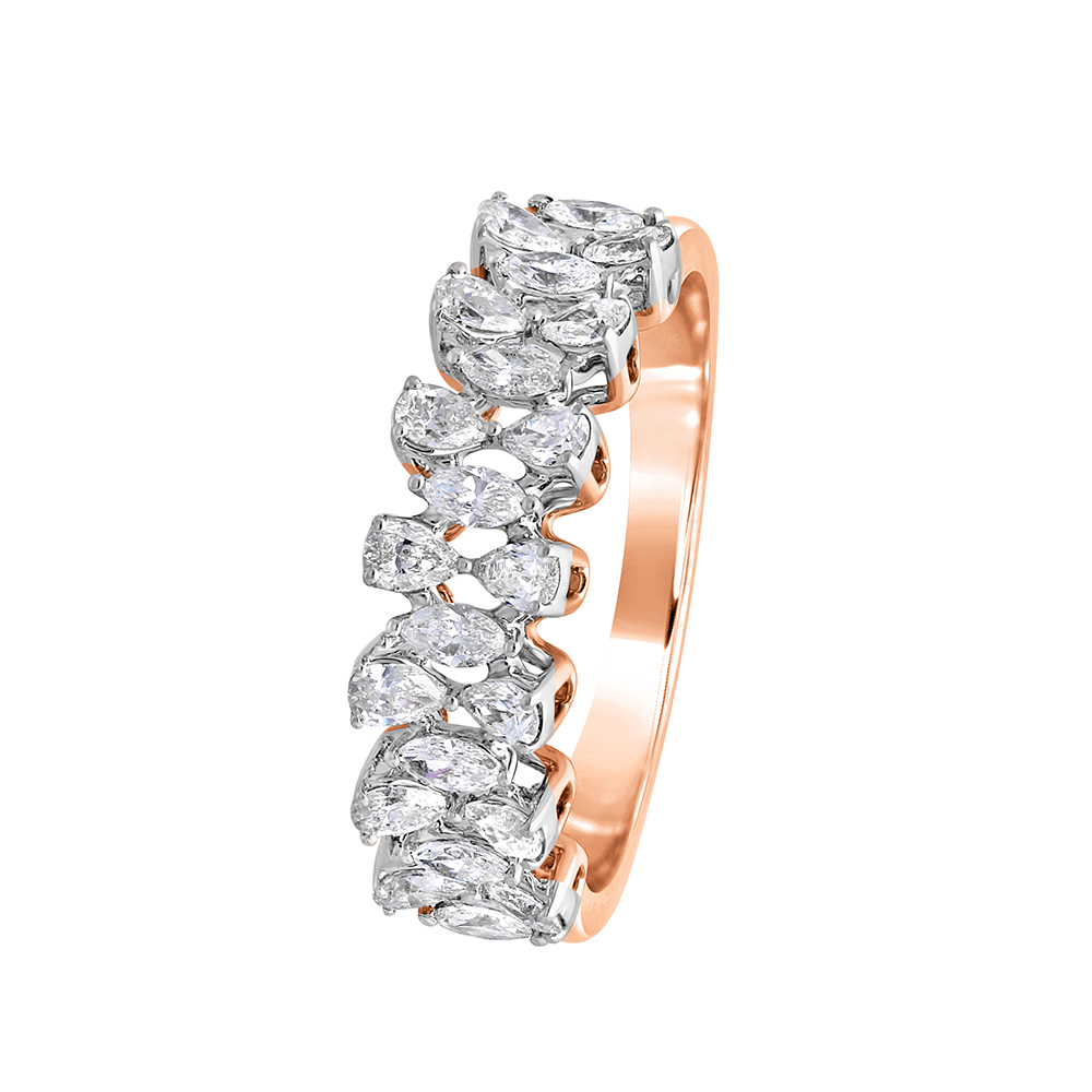 Buy Dazzling Yellow Gold Diamond Ring Online